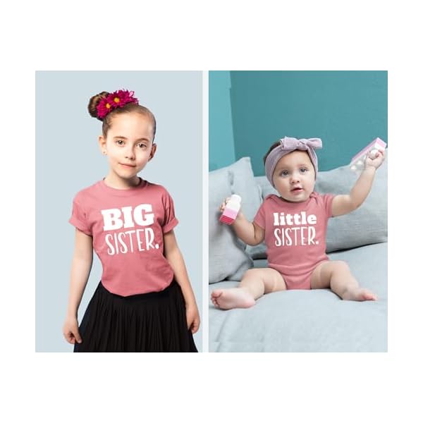big sister little sister matching outfits shirt gifts girls newborn baby set