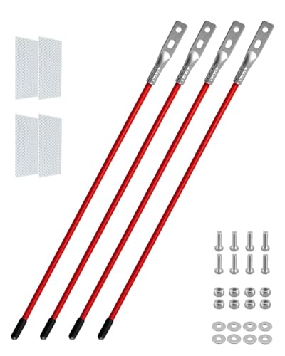 Tiges de guidage pour lame de chasse-neige en acier inoxydable lot de 4