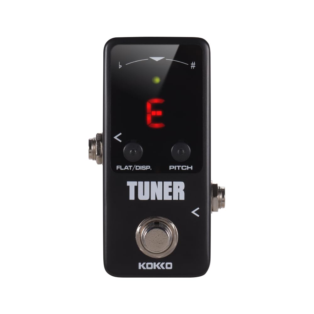 Pedale sintonizzatore, FTN2 MINI pedale accordatore per chitarra cromatica con display a LED, True Bypass, pedale per effetti per chitarra, accessori per strumenti musicali