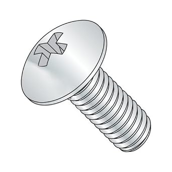 #10-32 x 1/2" Phillips Machine Screws, 18-8 Stainless Steel, 1000 Pack | Fully Threaded. ASME B18.6.3. Corrosion resistant for outdoor and fresh water use.