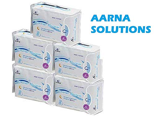 AIRIZ Active Oxygen And Negative Ion Soft-Cotton Sanitary Pads For Night Use (40 Pieces) - Pack Of 5 - Image 3