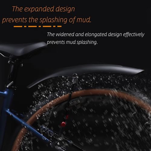 Guardabarros para bicicleta de aluminio premium con tubo ajustable 7