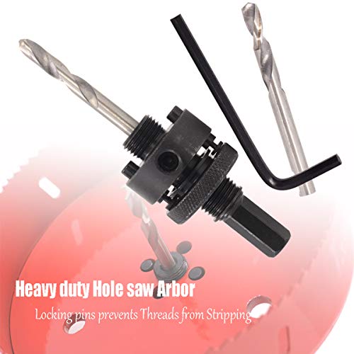 Koopi 6 3/8 inch Hole Saw with Heavy Duty Arbor, 38mm Depth Bi-Metal Hole Cutter, Easily Drilling Wood, Plastic, Plywood, Ceiling, Thin Metal for Recessed Lighting, Can Lights (162mm Dia.) - Thumbnail 3