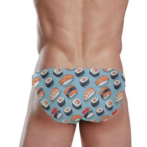 Sushi Food Swim Briefs for Men Swimsuit Bikini Swimwear S B04036953