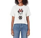 Disney Mickey And Friends Minnie Mouse Doodle Women's Crop Top