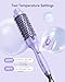 Wavytalk Thermal Brush, 1.5 Inch Blowout Express Ionic Heated Round Brush Creates Blowout Look Effortlessly Achieves Gorgeous Curls, Dual Voltage (Purple)