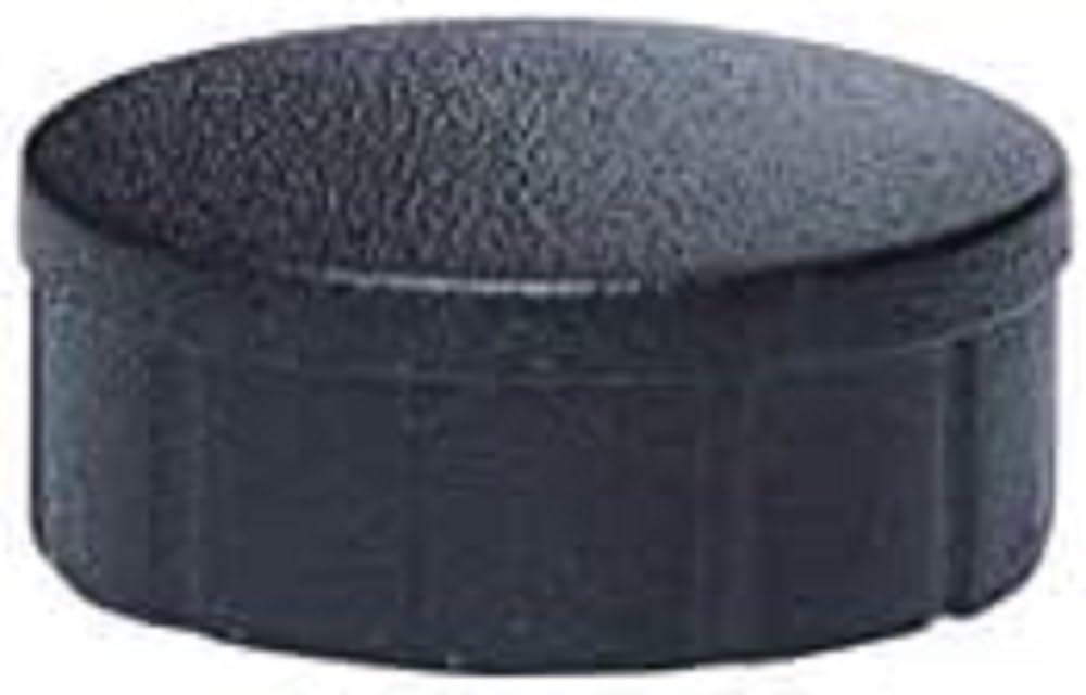 MAUL MAULsolid Magnets, Diameter 15 mm (Pack of 10), Mini Magnets Made of Plastic with 150 g Adhesive Force, Strong for Whiteboard and Magnetic Board, Ideal for Office, Home Office and Workshop, Black