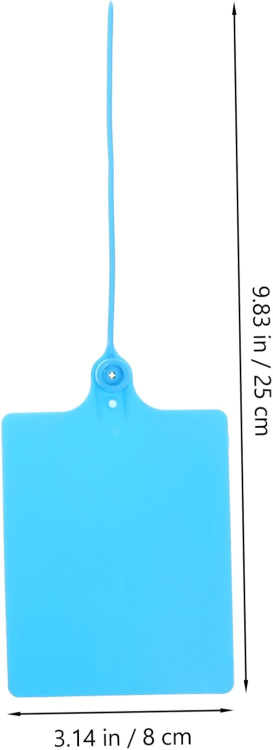 Alipis Your Logistics 100pcs Plastic Shipping Tags Cable Ties Luggage Id Tags