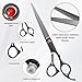 Wenshall Professional Hair Cutting Scissors Multifunctional 7.8 inch Straight / 7.0 inch Thinnin Shears Tools for Mother Father Friends' Christmas Gift, Black