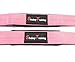Shebey Training Lifting Wrist Straps Pink with Silicone Grip for Deadlifts, Powerlifting, Bodybuilding and Crossfit Womens