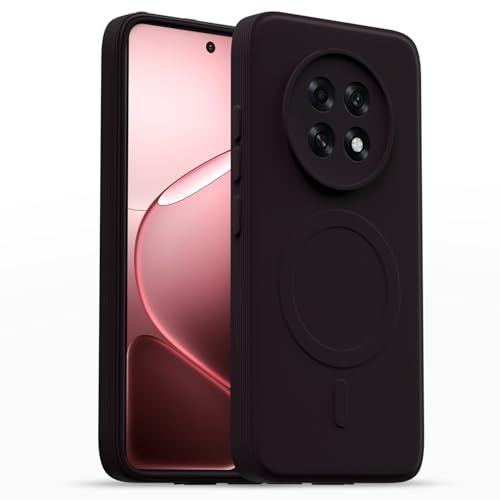 Image of Pikkme Back Cover for Oppo F31 Pro Plus 5G Soft Matte Silicone Mag-Safe Design (Mag-Safe Not Support) Camera Protection | Slim Fit Bumper Cover (Purple)