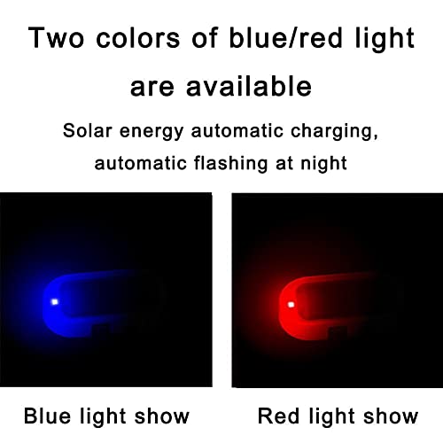 Qus New Usb Charging Led Car Solar Simulation Anti-Theft Warning Light Wireless Intelligent Sensor Signal Lights Strobe Lamp Flash #TOP3