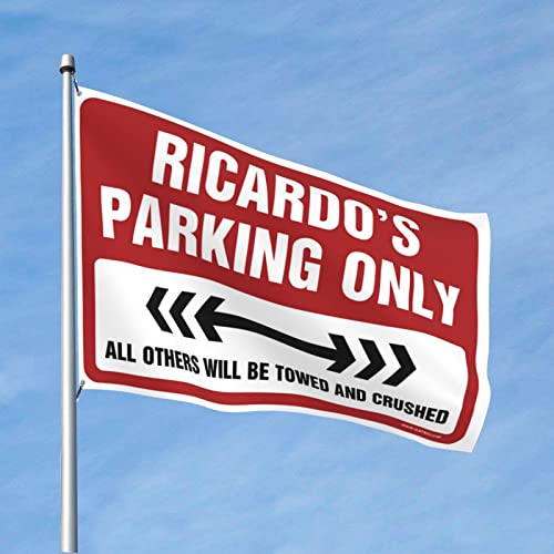 Ricardo's Parking Only Flag pour habiller un grand mur vide de man cave ou décorer des toilettes