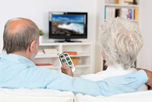 Universal Big Button TV Remote - EasyMote | Backlit, Easy Use, Smart, Learning Television & Cable Box Controller, Perfect for Assisted Living Elderly Care. White TV Remote Control - Thumbnail 4