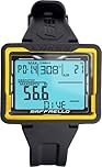 CRESSI Raffaello Diving Computer Black/Yellow - Computer Subacqueo Unisex con Ampio Schermo Rettangolare ad Alto Contrasto per la Massima Leggibilità dei Dati Possibile, Nero/Giallo, Taglia Unica