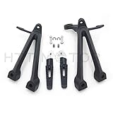 HTTMT MT390-017-BK Black Rear Passenger Foot Pegs Bracket Compatible with Suzuki Gsx-R Gsxr600 750...