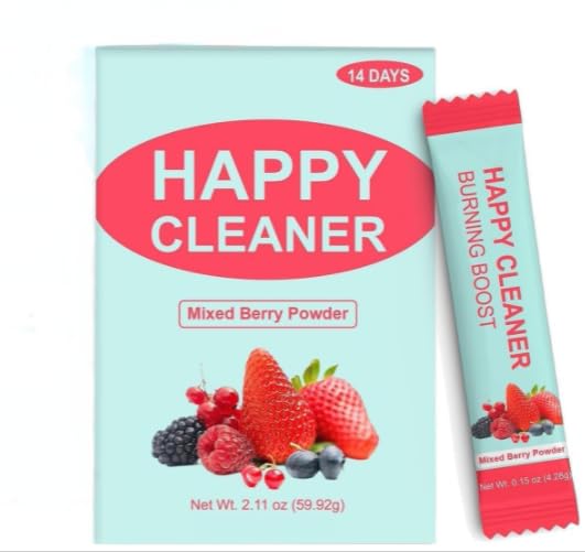 Polvo de limpieza súper feliz de 14 días con frutas y verduras sin gluten