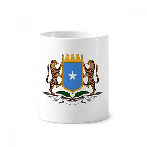 Mug Blanc Somalie 350 ml en Céramique avec Emblème Africain pour Bureau