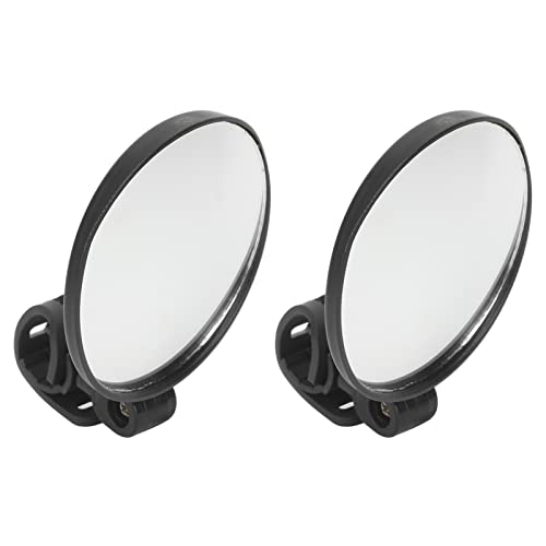 gernie Twin Pack Bike Rear View Mirror Perfect for Scooters Wheelchairs Reflective Round Design Ensure Wide Angle View Ideal Backup Magnifiers Mirror, gerniee52hbygmgr