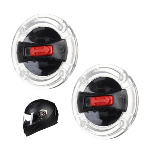 2 Soportes para Viseras de Casco de Motocicleta con Interruptor Giratorio para Lentes de Casco LS2