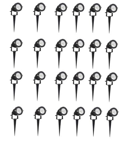 TRIPPING 5W Waterproof LED Garden Spike Light: Warm White Outdoor Spotlight for Landscape, Pathway, and Decorative Lighting - Durable Metal Construction Pack of 24-image-28