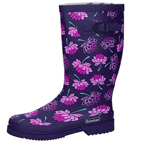 Bockstiegel Damen Gummistiefel Lena Regenstiefel Segelstiefel, Größe:40 EU, Farbe:dunkelblau/multi
