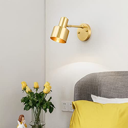 OSALADI E27 Oro Lampada da Parete Vintage Oro