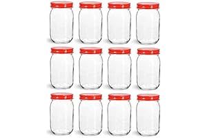 Nakpunar 12 Pcs Christmas Mason Jars