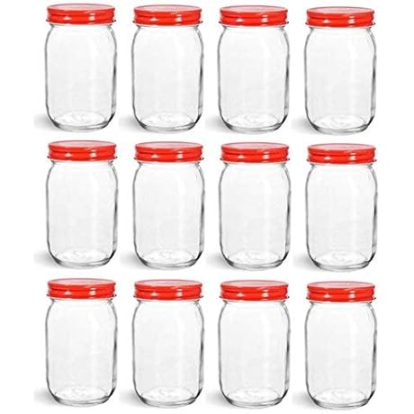 Nakpunar 12 Pcs Christmas Mason Jars