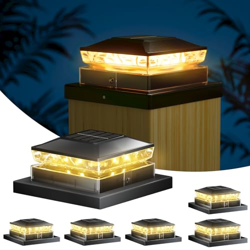 Luces solares impermeables IP65 con tecnología eficiente para postes de madera 2