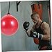 Toyvian Boxing Hanging Water Sandbag Ball Stress Relief Injection Sandbag for Adults Punching Reflex Training Durable Red Exercise Ball for Home Fitness