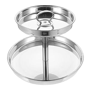 Lapyappe Dwupoziomowa Taca Metalowa Nierdzewna 1 Sztuka