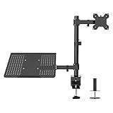 2 métodos de instalación: 1) abrazadera de escritorio: Heavy-Duty 'C' Clamp ofrece una estabilidad suprema, manteniendo su pantalla fija firmemente y con seguridad en su lugar; 2) Grommet base instalar