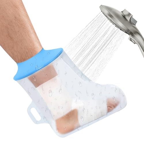 Leikedun Copertura Impermeabile Gesso Gamba, Protezione Doccia Gamba per Adulto Protezione Tenuta Stagna per Mantenere la Ferita e la Benda Asciutte per Bagno Doccia