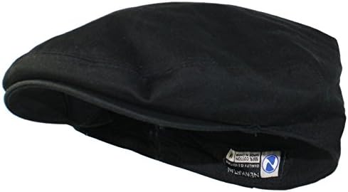 Ted and Jack - Street Easy Traditional Solid Cotton Newsboy Cap in Black Size Medium