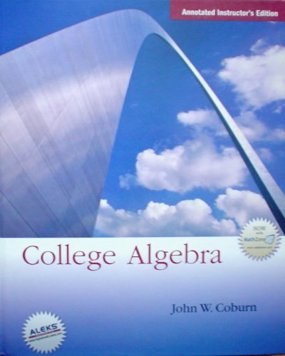 College Algebra, Instructor's Edition 0073137022 Book Cover