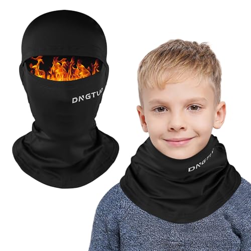 AYPOW - AYPOW Cagoule d'hiver Thermique pour Enfants 4-8 Ans, Multifonction Coupe-Vent Masque de Ski Bonnet de Cyclisme avec Cache-Cou, Casquette Chapeau pour Garçons et Filles Sports d'hiver en Plein Air,