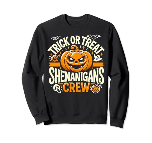 Trick or Treat Shenanigans Crew Kids Halloween Trick Treat Felpa