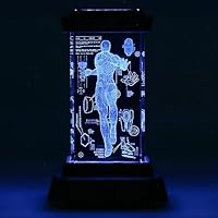 Lámpara de cristal holográfica Iron Man 3D - Producto oficial