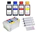 Produktbild Nachfüllbare Tintenpatronen mit Auto Reset Chips 405 XL + 4 x 100 ml Tinte kompatibel mit Epson Workforce WF-7310, 7830, 7835, 7840, Pro WF-3820, 3825, 4820, 4825, 4830