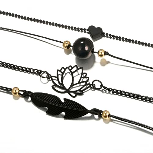 Contemporary Bracelet Set - Silver Toned (Set of 4)