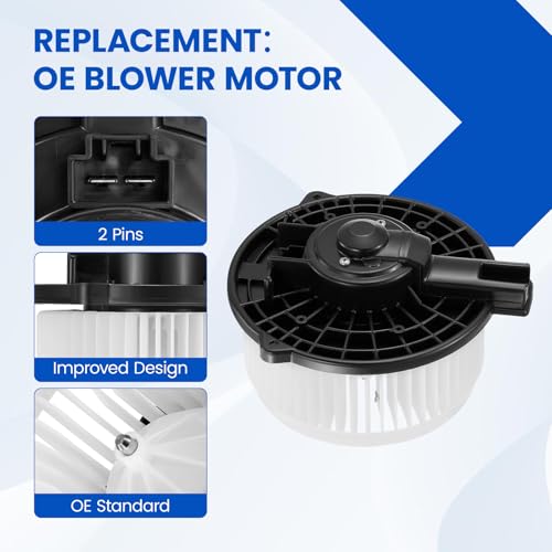 Image of HVAC Blower Motor 75735 700003 Compatible with Honda Accord 03-07 Ridgeline 08-14, Compatible with Acura TSX 2004-2008, 79310SDAA01, 79310SDCA01, PM9175 A /C Blower Motor Assembly