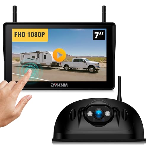 DVKNM Wireless RV Backup Camera System for Furrion Pre-Wired RVs Truck Trailer, FHD 1080P 7