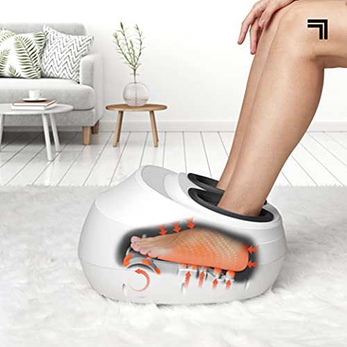 Sharper Image Shiatsu Foot Massager Rolling Massage With Air Compression, Relax Tired & Sore Toes With Heat Therapy, Adjustable Massage Levels, Fits Up To Men’s 12/Women’s 14, Holiday Gift #TOP4