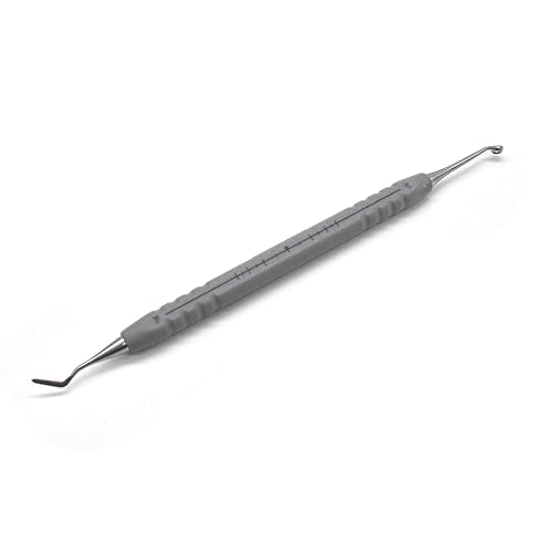 Angzhili 1 Piece Dental Composite Resin Filling kit Molding Tools,Gray | with Plastic Handle and Stainless Steel Tips,Dental Instruments