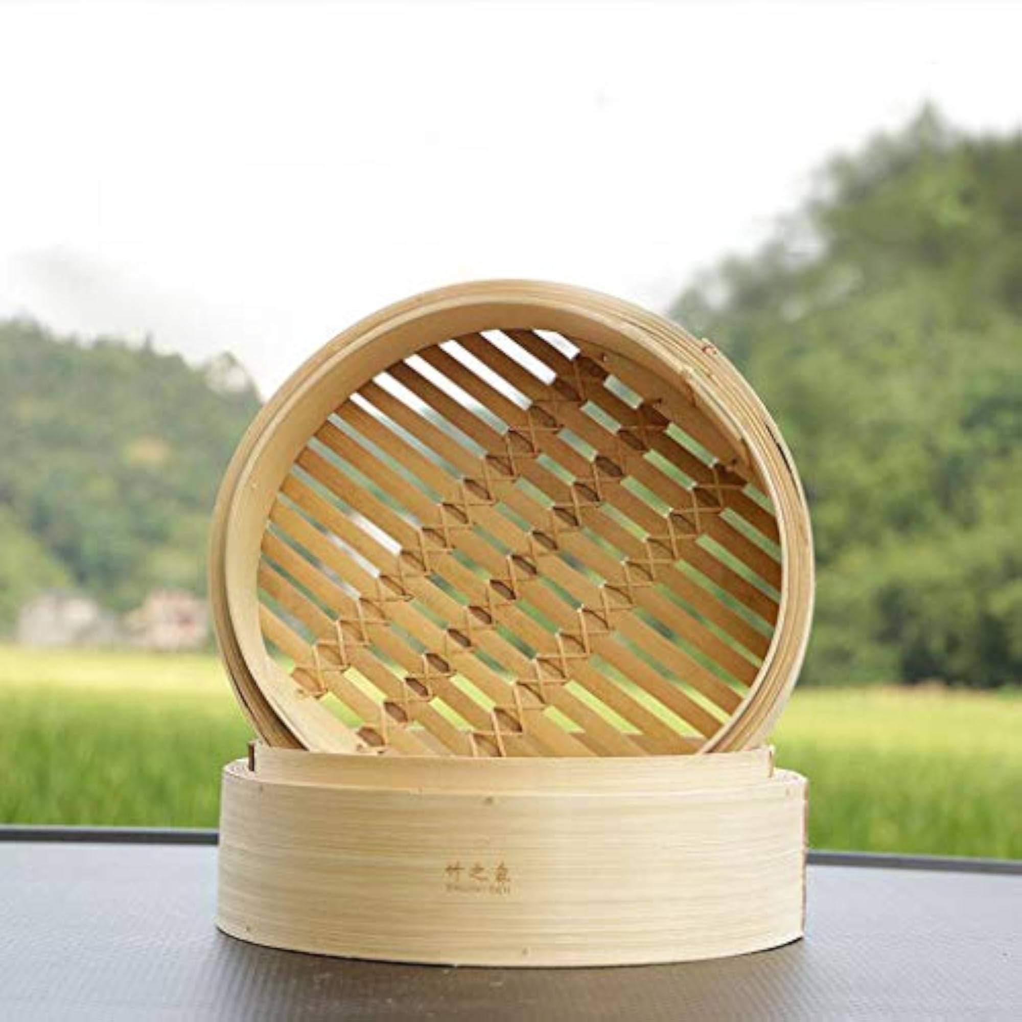 Kitchen Bamboo Steamer Basket Asian Food Dumpling Steamer