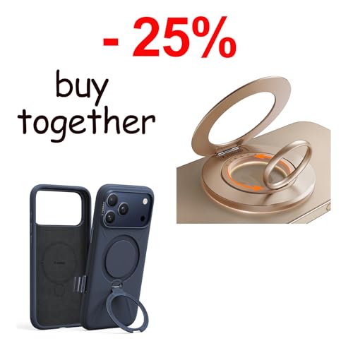 TORRAS Magnetic Stand Case & Magnetic Phone Grip Ring Holder Kickstand