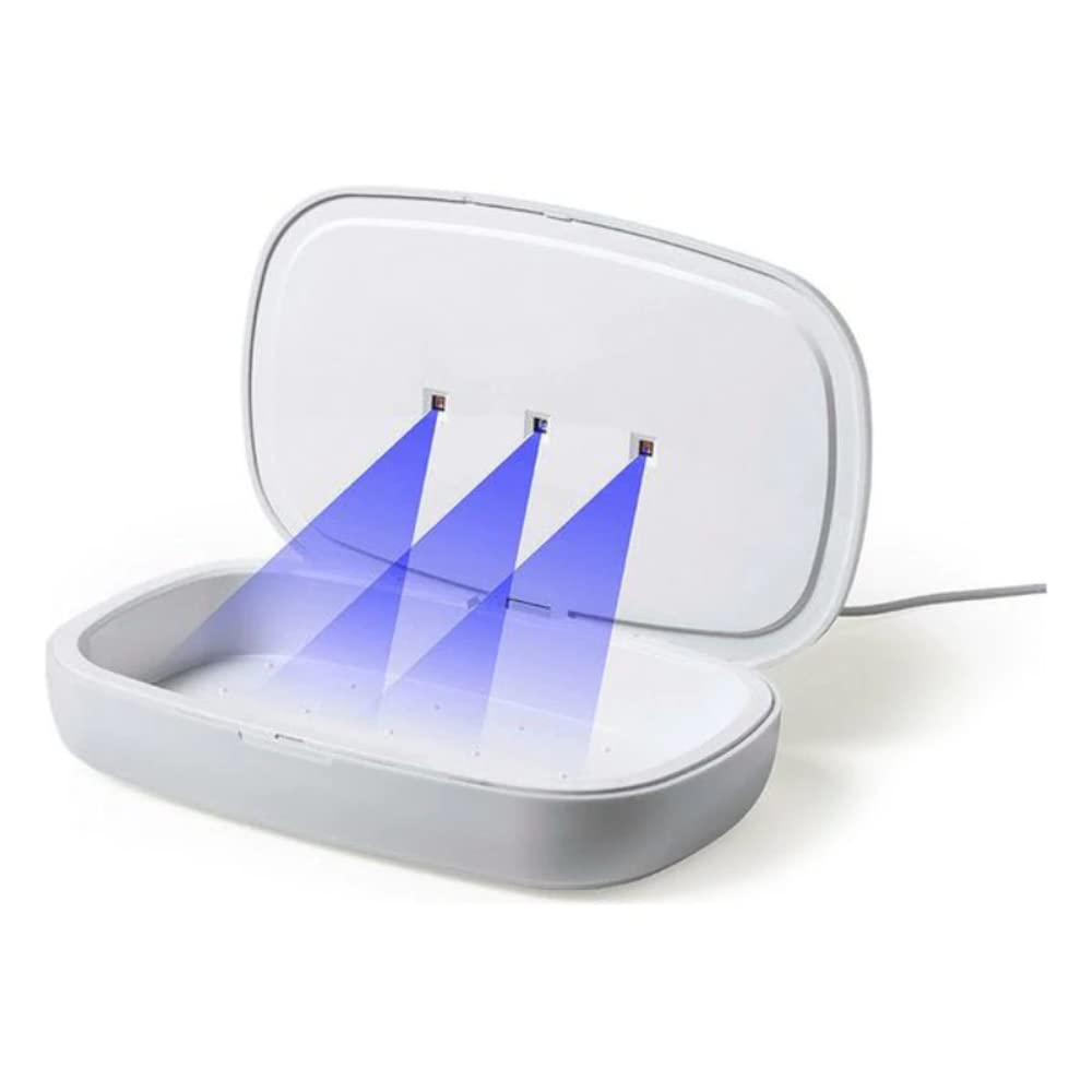 S1419832 Sterilizzatore UV Caricabatterie Senza fili, Bianco