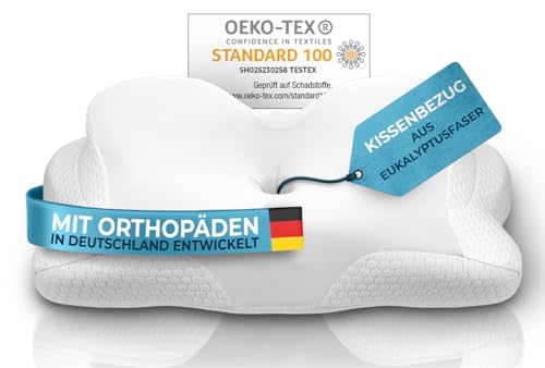 Glückstoff® Taie d'oreiller pour Oreiller Orthopédique [Con EFECTO FRÍO Y CALOR] en Fibre de...