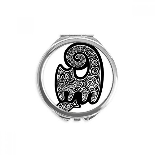 Miroir rond maquillage de poche compact pour corriger le teint sans encombrer le sac